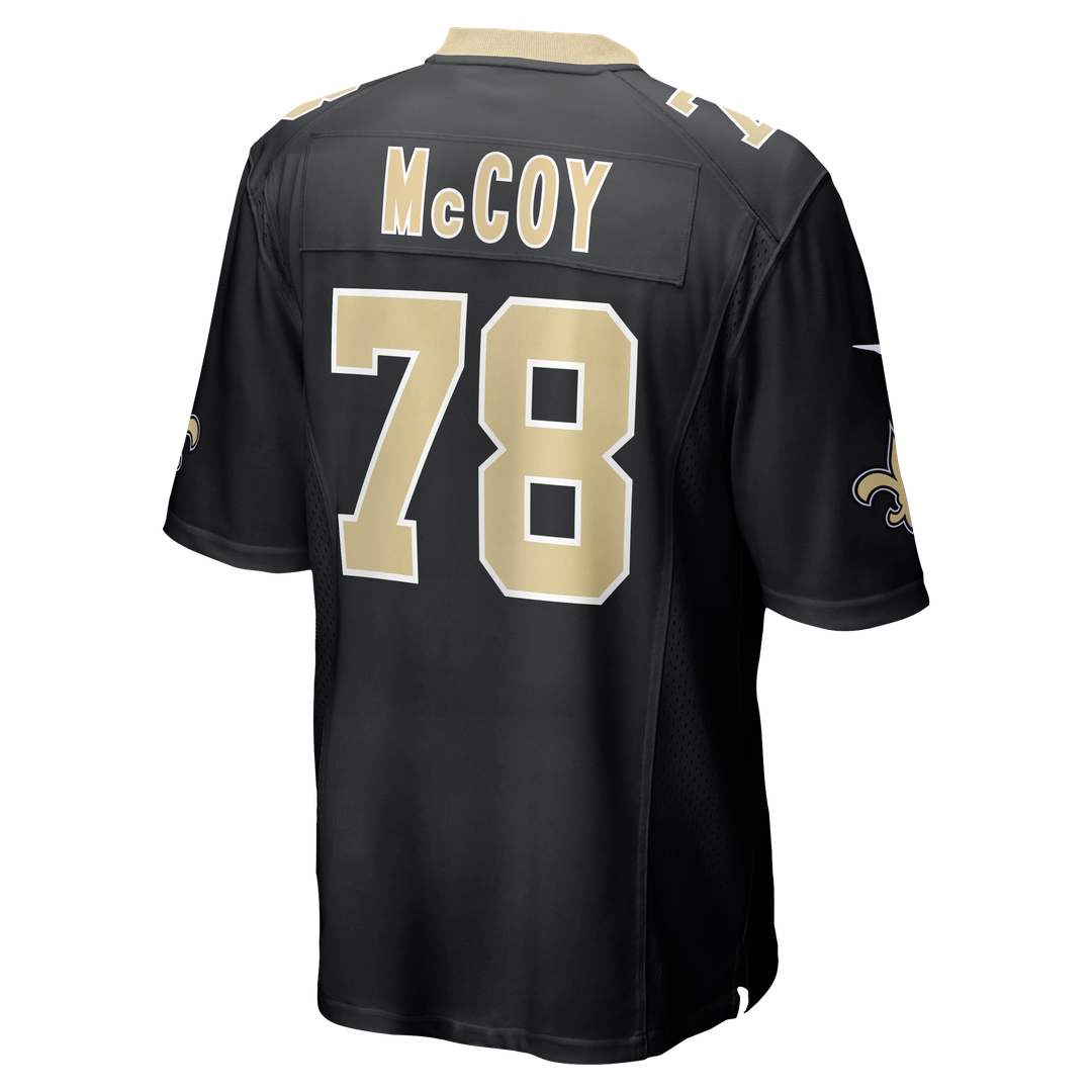 Erik McCoy New Orleans Saints Black Game Jersey