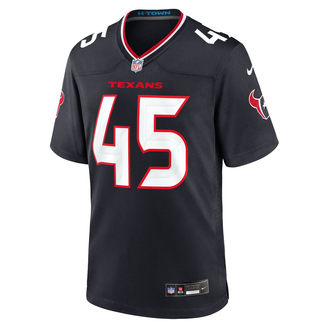E.J. Speed Houston Texans Navy Team Game Jersey