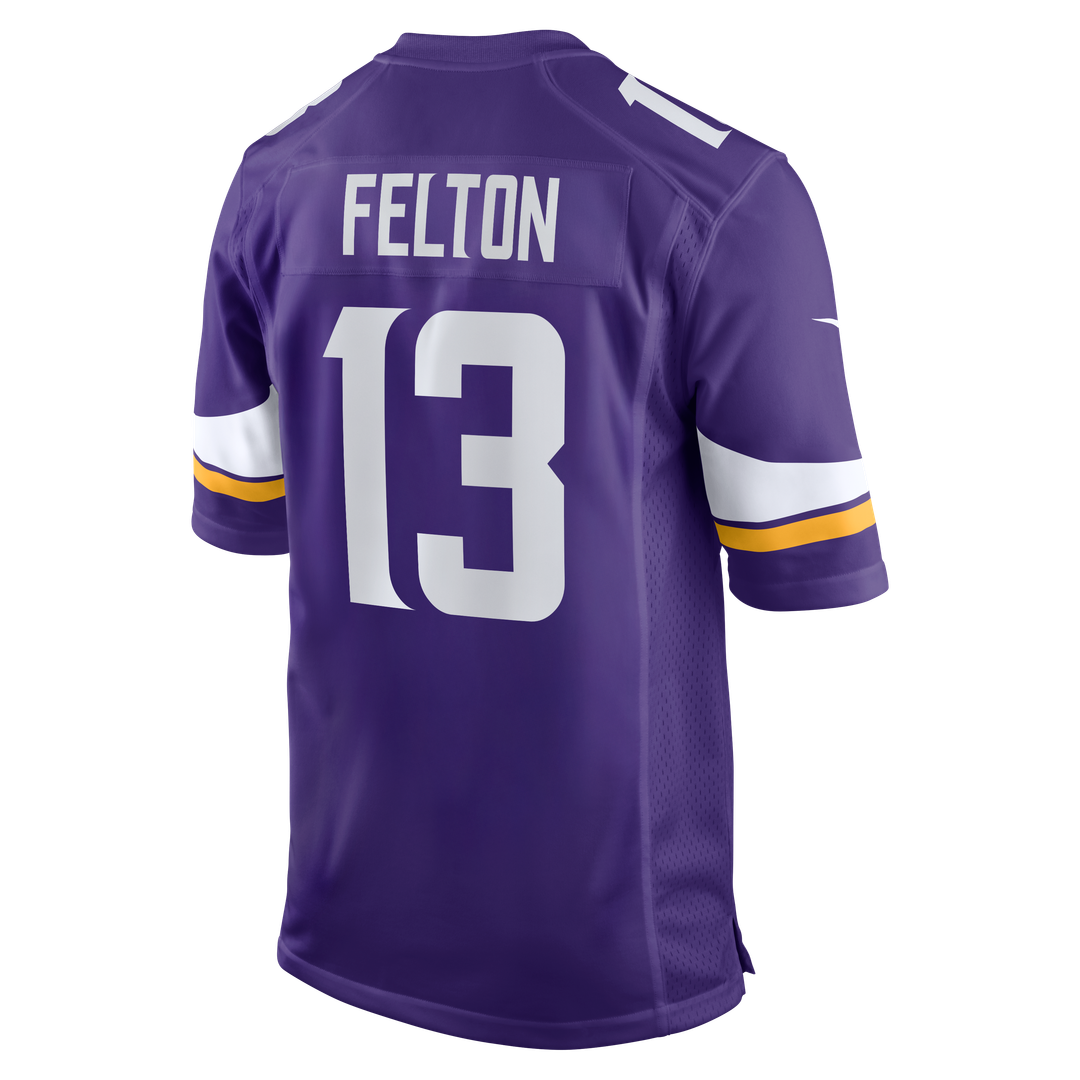 Tai Felton Minnesota Vikings Purple Team Game Jersey
