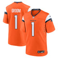 Denver Broncos Number 1 Groom Orange Game Jersey