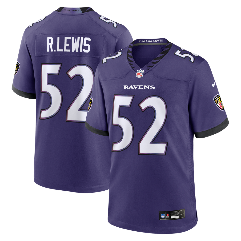 Ray Lewis Baltimore Ravens Purple Team Retired Player Game Jersey