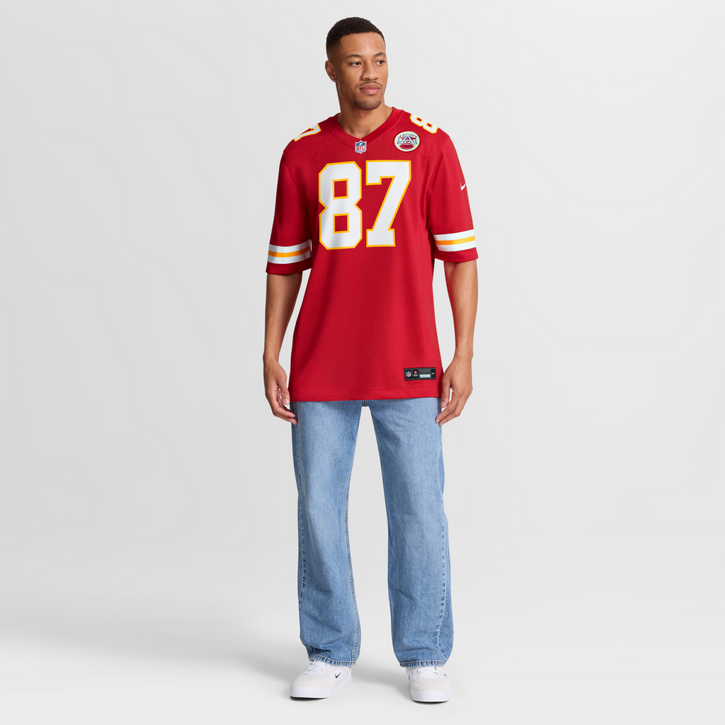 Travis Kelce Kansas City Chiefs Red Game Jersey