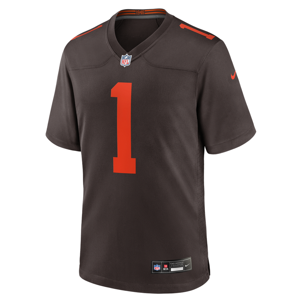 KC Concepcion Jr. Cleveland Browns Brown Alternate Game Jersey