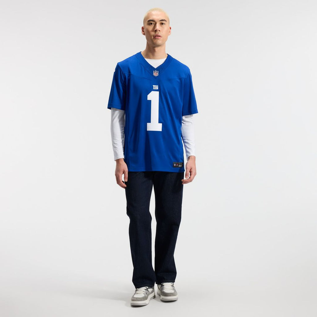 Malik Nabers New York Giants Royal Team Vapor F.U.S.E. Stitched Limited Jersey