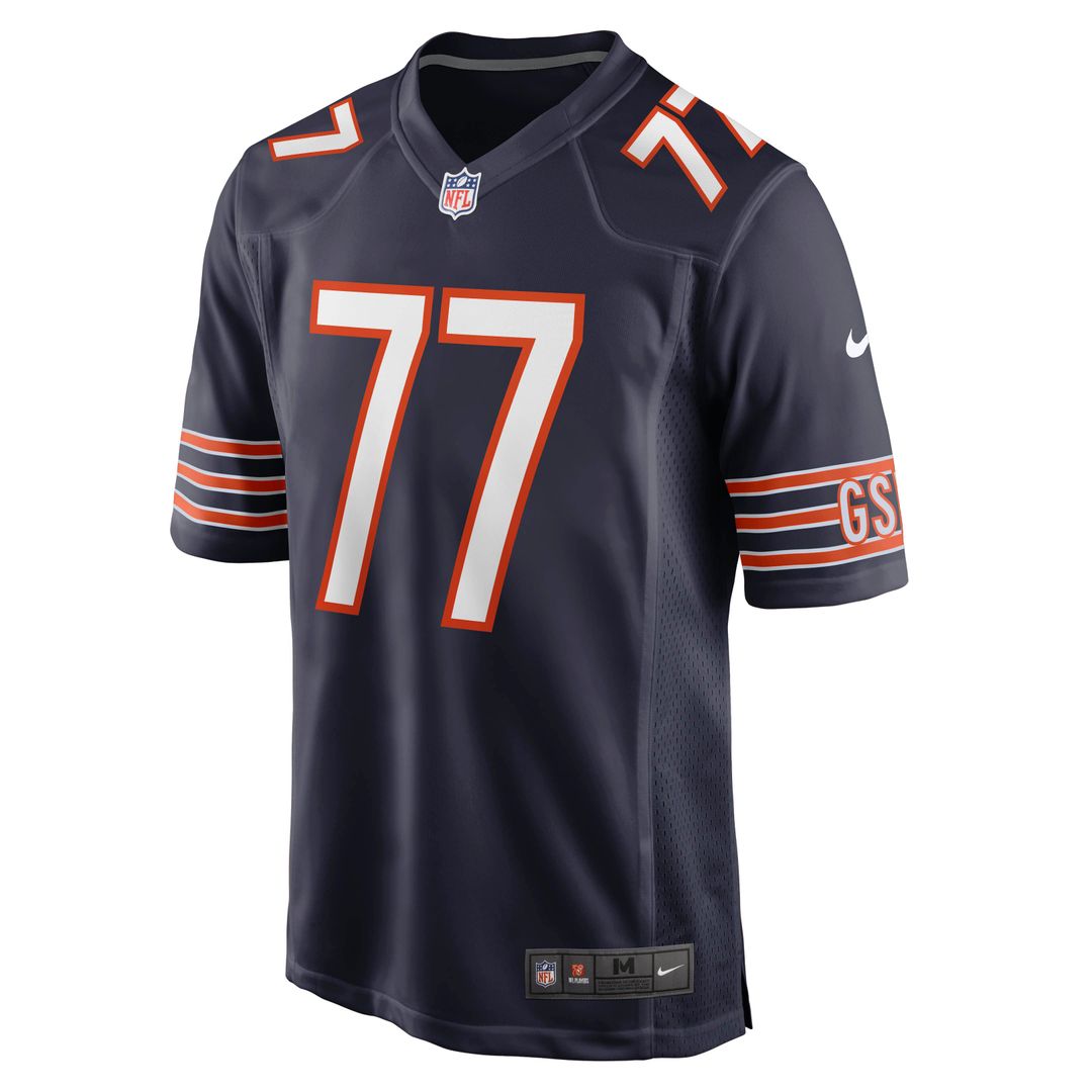 Red Grange Chicago Bears Navy Retired Player Jersey