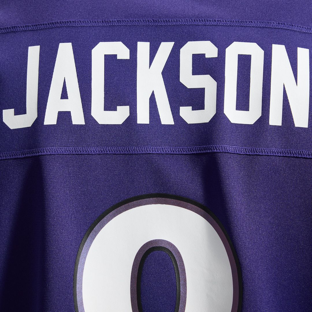 Lamar Jackson Baltimore Ravens Purple Team Game Jersey