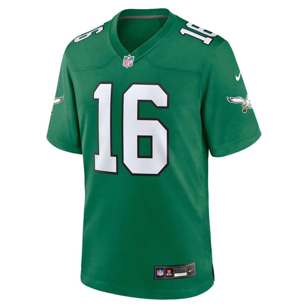 Tanner McKee Philadelphia Eagles Kelly Green Alternate Game Jersey