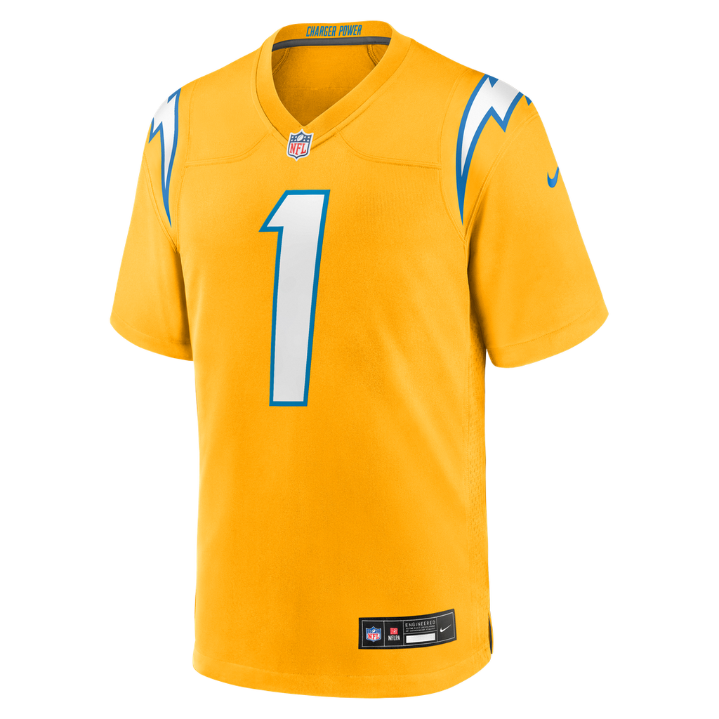 Quentin Johnston Los Angeles Chargers Powder Blue Game Player Jersey
