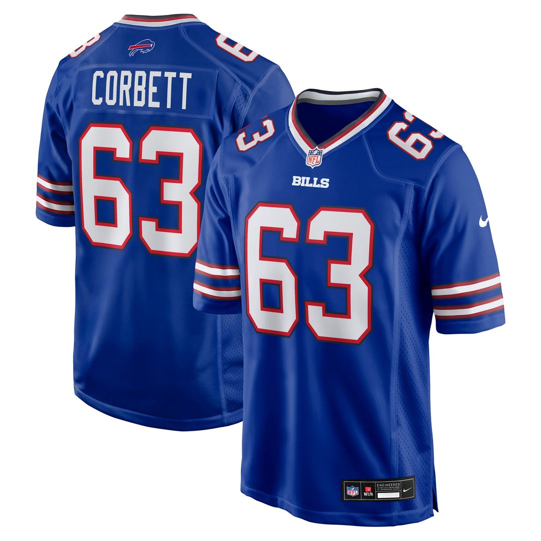 Austin Corbett Buffalo Bills Royal Team Game Jersey