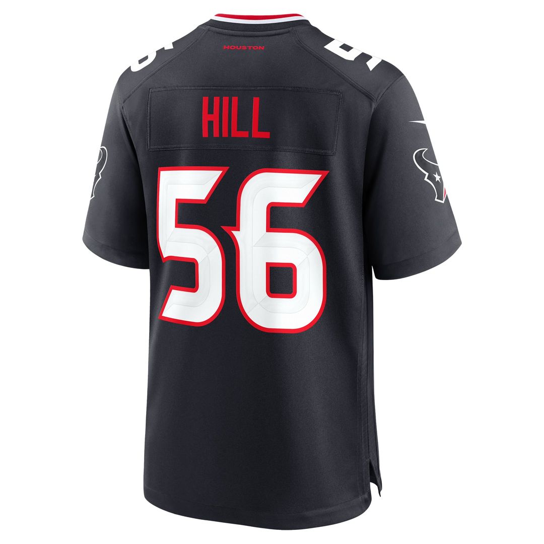 Jamal Hill Houston Texans Navy Team Game Jersey
