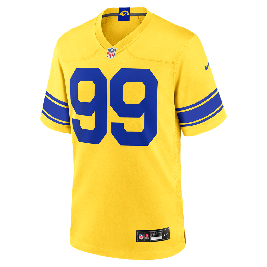 Aaron Donald Los Angeles Rams White Game Jersey