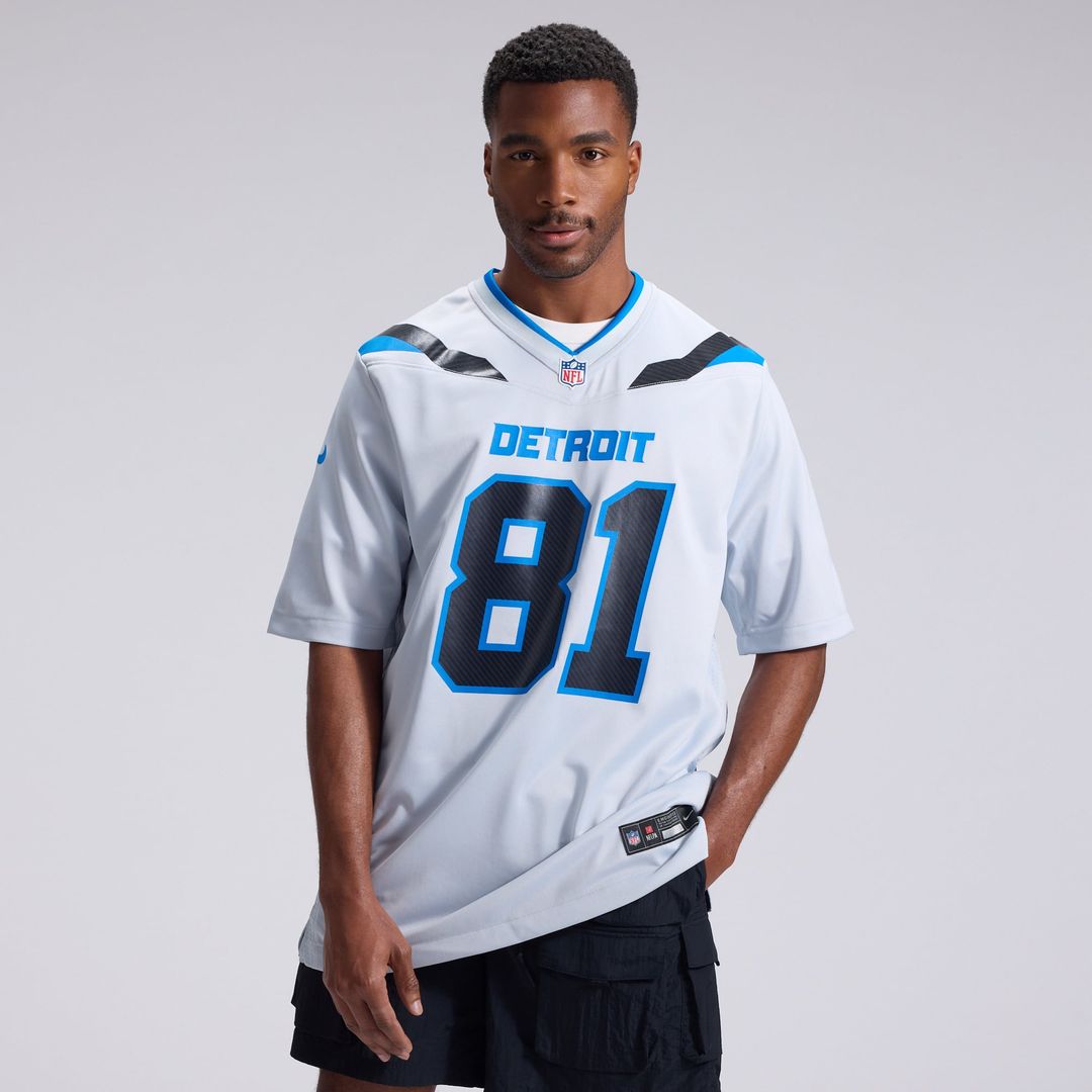 Calvin Johnson Detroit Lions Silver 2026 Rivalries Collection Game Jersey