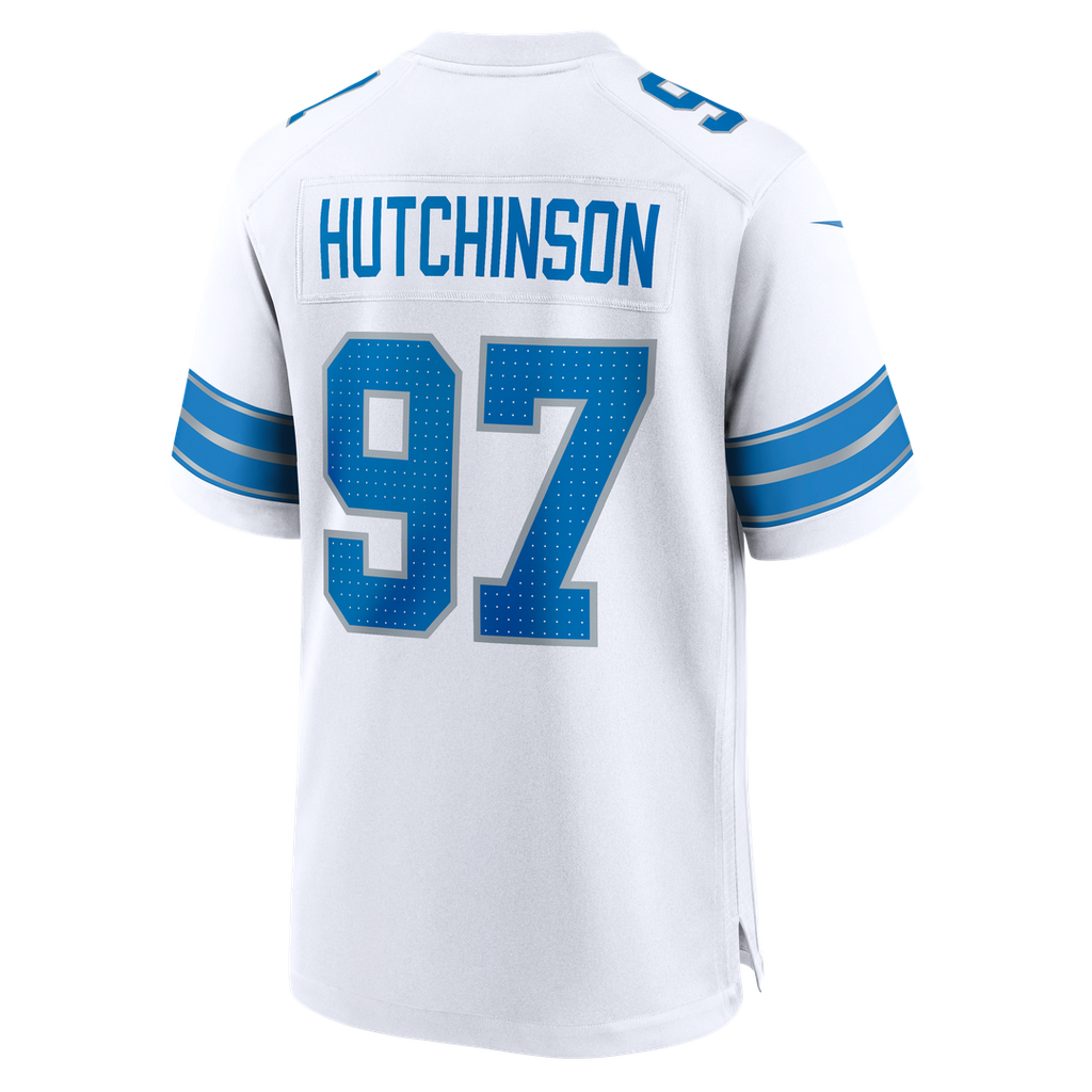 Aidan Hutchinson Detroit Lions Blue Game Jersey